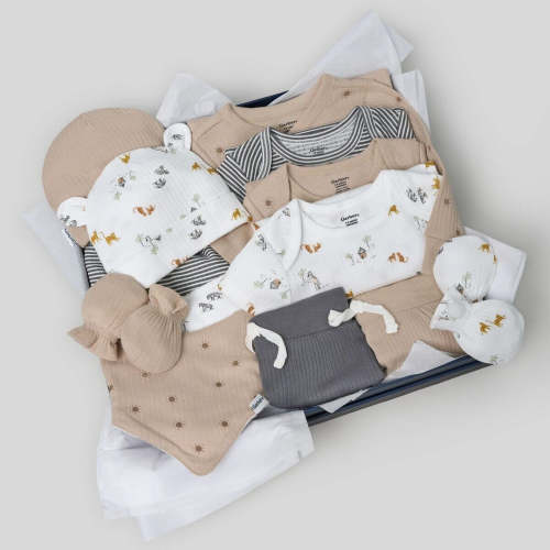 13-Piece Baby Neutral Safari Baby Essentials Gift Set – Gerber Childrenswear