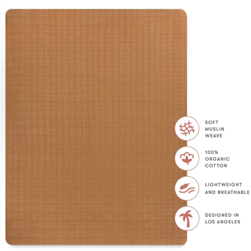 Babyletto All-Stages Midi Crib Sheet in GOTS Certified Organic Muslin Cotton