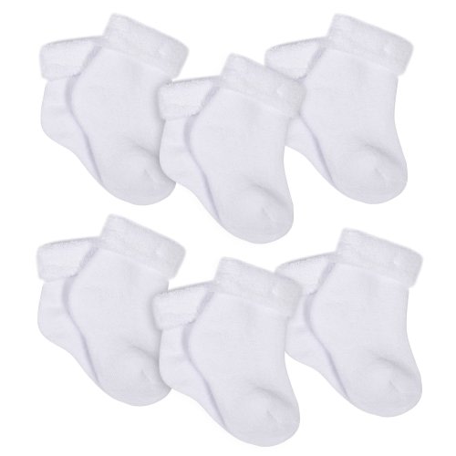 Gerber Organic Baby White 6pk Wiggle Proof Ankle Bootie Socks
– Gerber Childrenswear