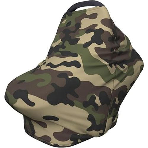 Camo Baby Car Seat Covers Multi-use Carseat Canopy for Boys and Girls Stretchy Infant Carseat Cover Shower Gifts