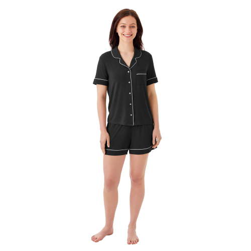 DreamMark Women's 2-Piece Short Sleeve and Short Notch Collar Pajama Set - Samsclub.com