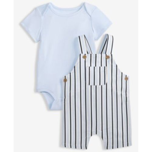 Baby Boys' Bodysuit & Striped Shortall, 2-Piece Set, Macy's Exclusive