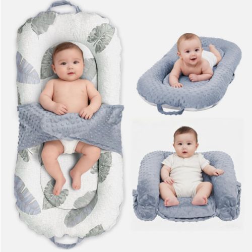 Baby Lounger 3-in-1 Portable Infant Lounger Newborns 0-24 Months Foldable Tummy