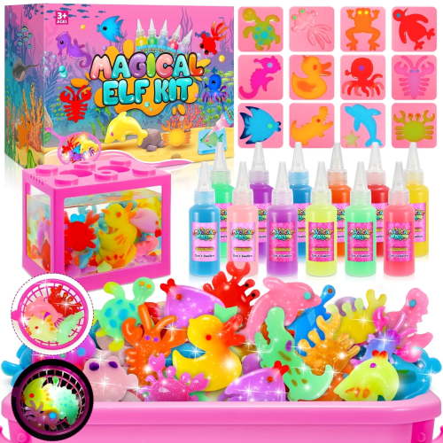 Magic Water Toy DIY Elf, Make Your Own Water Pets,Craft Kit for Kids Aged 3+, 4 5 6 7 8 Year Old Girls Gifts for Birthday Christmas