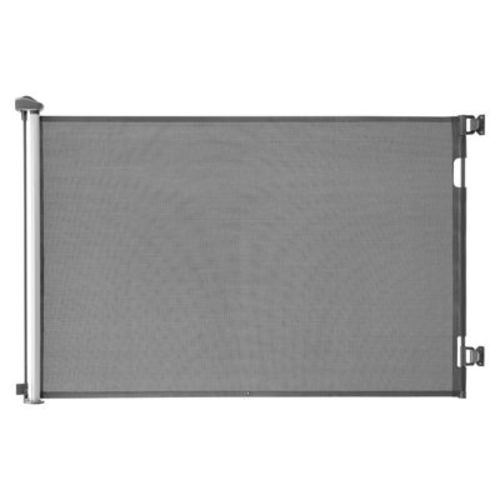 VEVOR Retractable Baby Gate,Extends to 57 inch Wide,38.5 inch Tall, with Security Lock, Easy to Use, Walk Through Without Tripping, Mesh Dog Gate,Gray