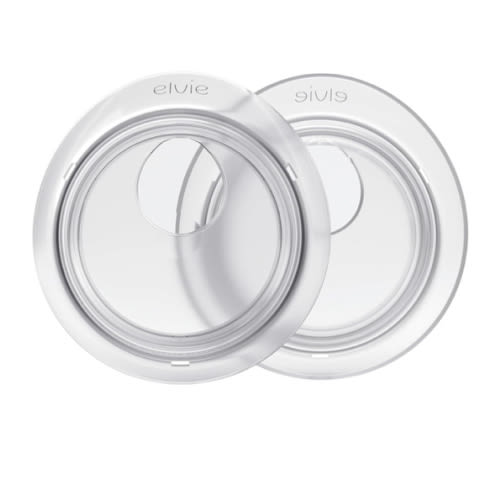 Elvie Catch Milk Collection Shells | Set of Two Discreet Leak-Protection Silicone Cups, Reuse Your Milk| Reusable Breast Shells Collect Up to 1oz | No More Wasted Milk or wasteful Breast Pads