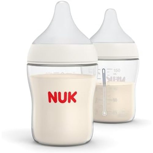 NUK Perfect Match Natural Transition Baby Bottle, 5oz, 2-Pack