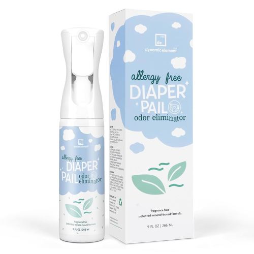 Diaper Pail Odor Eliminator Spray – Unscented Mineral-Based Spray for Odors in Diaper Pails and Baby Changing Areas – 9 Fl Oz