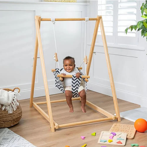 Spruce - Baby and Toddler Foldable Swing Set with