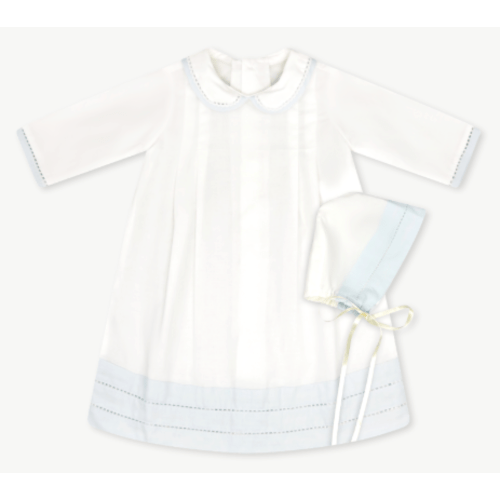 Classic Daygown Set - Blessings White, Blessings Blue- NB