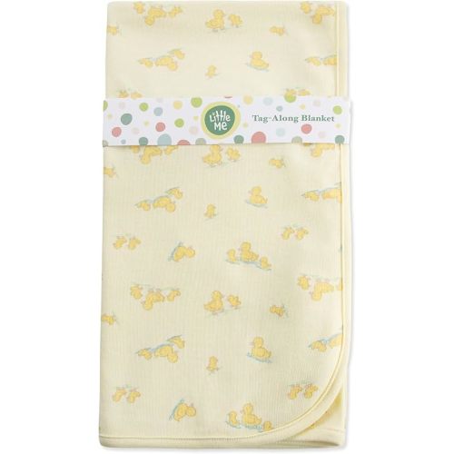 Little Me Baby Gender Neutral Swaddling Receiving Blanket, Duckies, OS