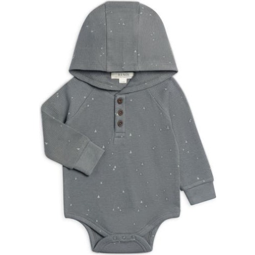 Cole Waffle Knit Hooded Bodysuit, 0-3M