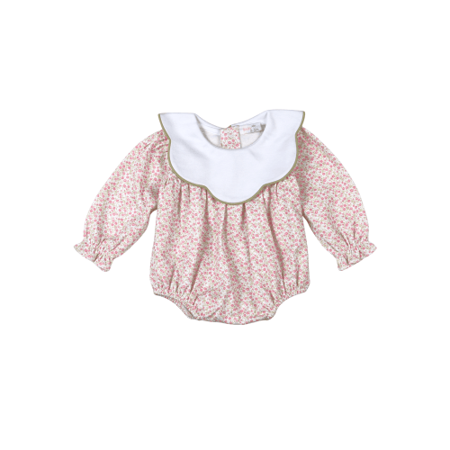 Melody Pima Scallop Collar Bubble – Posh Tots Children's Boutique