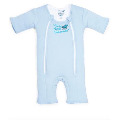 Blue Baby Merlin’s Magic Sleepsuit – 100% Cotton for Better Baby Sleep Large