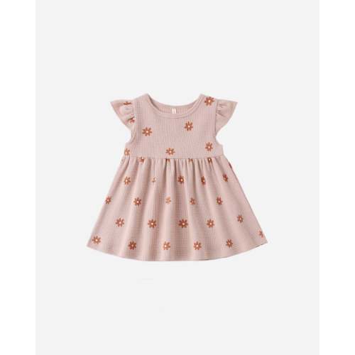 Flutter Sleeve Dress Pink Daisy – Quincy Mae