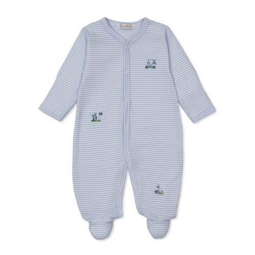 Golf Championship Blue Stripe Footie