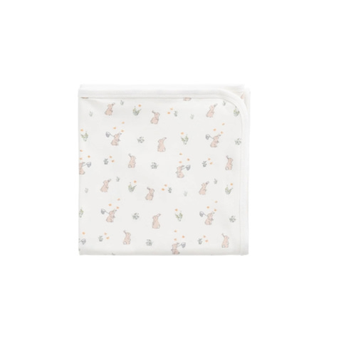 Organic Cotton Murphy Blanket - Lapin Jardin Crisp