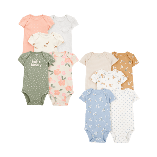 Baby 10-Pack Short-Sleeve Bodysuits | Carter's