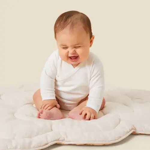 Long Sleeve Kimono Bodysuit White Newborn