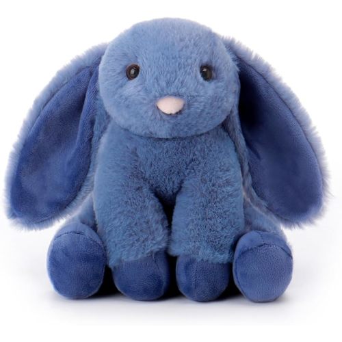 Apricot Lamb Toys Plush Navy Blue Bunny Rabbit Stuffed Animal Soft 8''