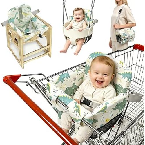 Padded Shopping Cart Cover for Baby，Baby High Chair Cover Restaurant