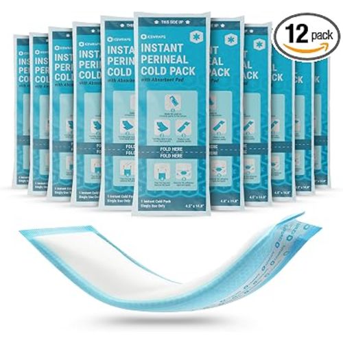 ICEWRAPS Instant Postpartum Cold Pads for Women After Birth – Ice Packs for Postpartum Care, Easy to Activate (Squeeze to Use) Stays Cold up to 20 Min, 12 Pack, Disposable Pads – FSA-HSA Eligible