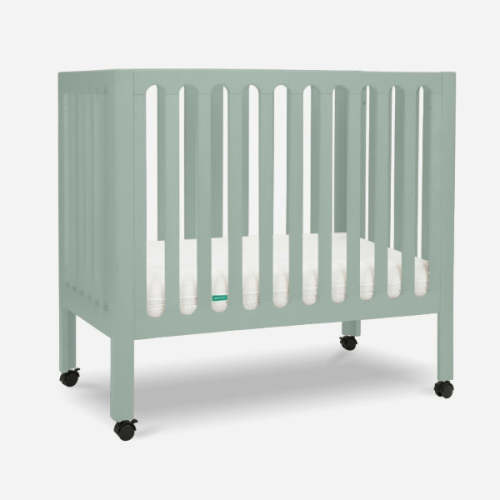 Newton Galileo Mini Crib with Newton Mattress - Sage