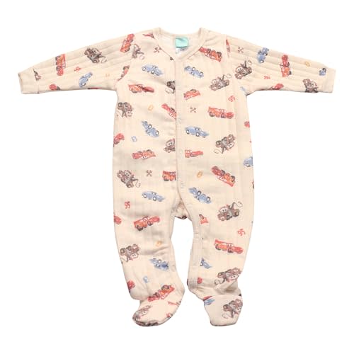 Magic Threadz Disney Clothes Baby Boys Quilted Footed Coveralls – Toy Story, Cars, Winnie the Pooh & Spiderman Infant (0/9M)