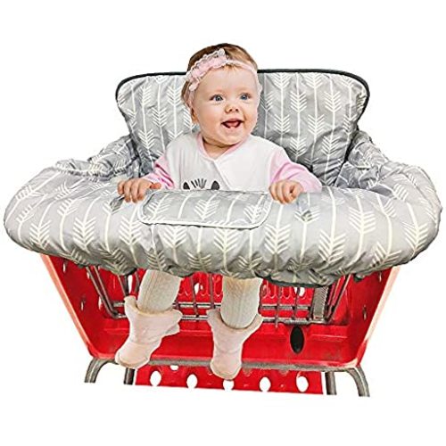 Shopping Cart Cover High Chair Cover for Baby and Toddler-Waterproof-Universal fit-Reversible Baby Cart Cover for Girls and Boys