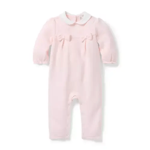 Baby Pearl Pink Baby Quilted Floral One-Piece by Janie and Jack