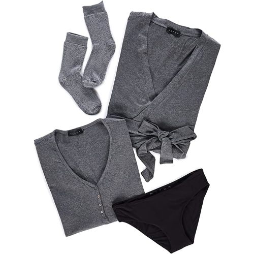 HATCH Maternity/Postpartum Hospital Gift Set| Hospital Essentials Post Baby Brief Underwear, Nursing Friendly Nightgown, Cozy Socks, Medium-1