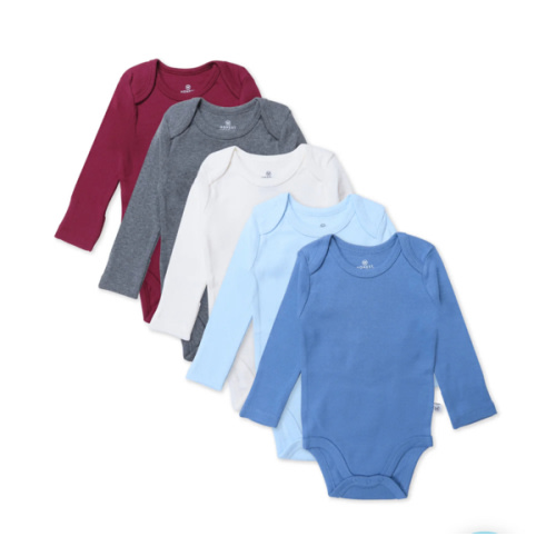 5-Pack Organic Cotton Long Sleeve Bodysuits | Honest Baby Clothing
