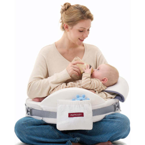 Innovative Safety Fence Nursing Pillow, Firm Support for Newborns – Momcozy