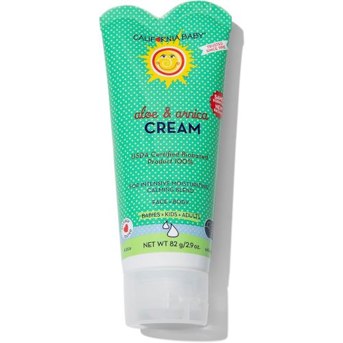 California Baby Aloe Vera & Arnica Cream | Soothing After Sun Lotion | 100% Plant-Based Sunburn Relief | Moisturizes Irritated Skin | 82 g / 2.9 oz.
