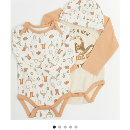 Wrangler Infant Boys' New Sheriff Onesie Set - 3 Piece | Boot Barn