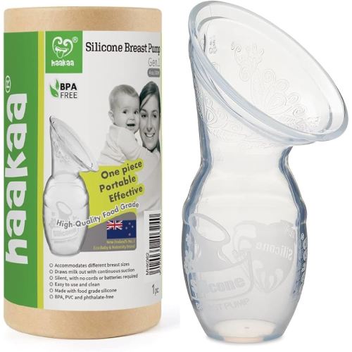 Amazon.com : Haakaa Silicone Breastfeeding Manual Breast Pump Milk Pump 100% Food Grade Silicone BPA PVC and Phthalate Free | 4 oz Capacity : Baby