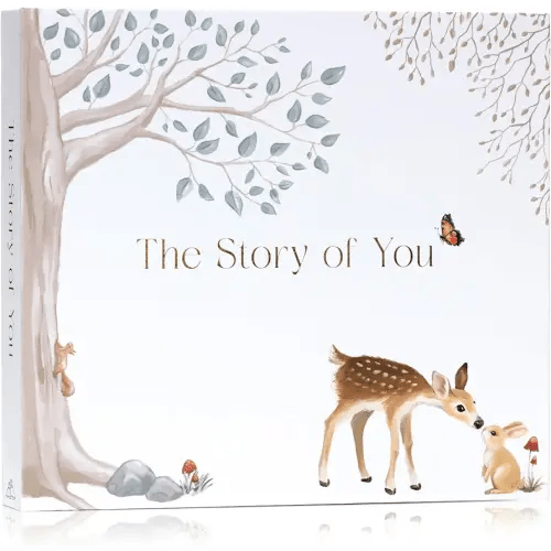 Baby Memory Book for Boy or Girl - First 5 Year Keepsake Album from Pregnancy to Age Five - Baby Book to Record Baby's Milestones and Photos - 1st Gender Neutral Photo Books for Newborn Babies