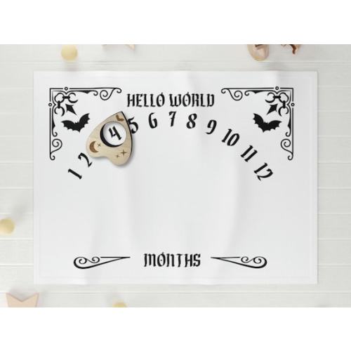 Ouija Board Baby Milestone Blanket Goth Baby Announcement - Etsy