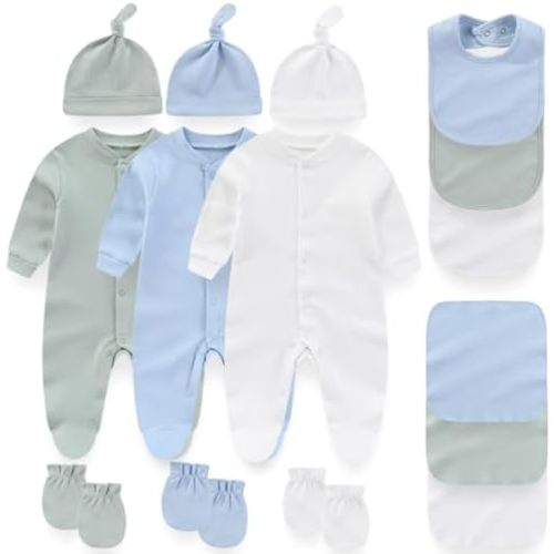 Unisex Newborn baby clothes Boy Girl Clothes Sets Cotton Long Sleeve Romper Jumpsuits 15-Pieces Outfits