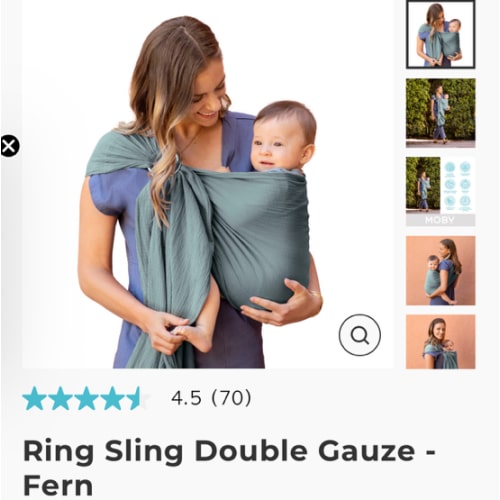 Ring Sling Double Gauze - Fern