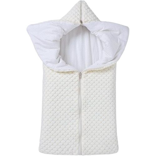 LLmoway Baby Swaddle Sleep Sack Infant Knit Receiving Blanket Newborn Winter Warm Essentials 0-12Months Beige