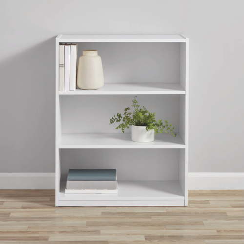 Mainstays 3-Shelf Bookcase with Adjustable Shelves, White - Walmart.ca