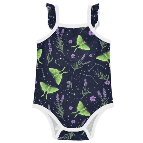 Baby Girls Bodysuit Summer Ruffle Sleeveless Rompers One Piece Cotton Clothes Outfits for Newborn Infant 0-24 Months