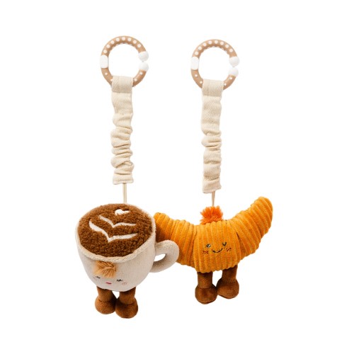 Living Textiles Mini Market Stroller Toys Coffee & Croissant