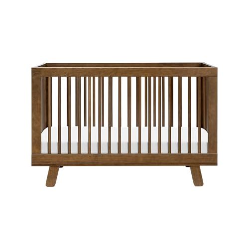 Babyletto Hudson 3-in-1 Convertible Baby Crib, Natural Walnut | Baby Crib Converts to Toddler Bed & Daybed - GREENGUARD Gold Certified, Easy to Assemble - Includes Toddler Conversion Kit