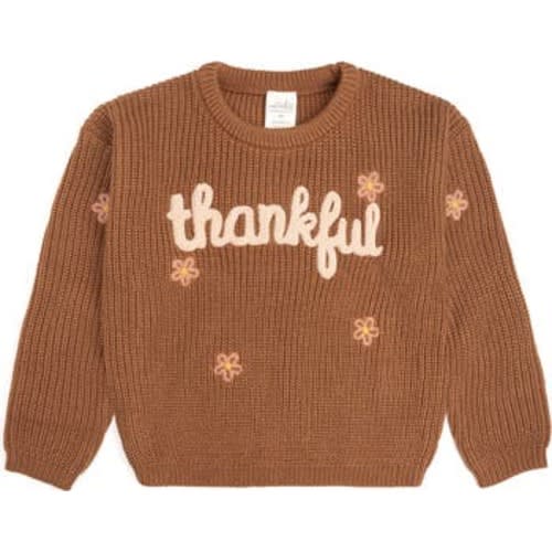Thankful Thanksgiving Knit Sweater, 6-12M