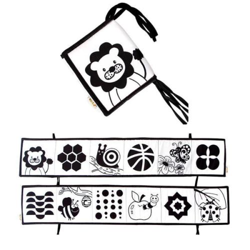 Foldable High Contrast Activity Cloth Book | Soft Baby Book & Crib Toy – Taylorson