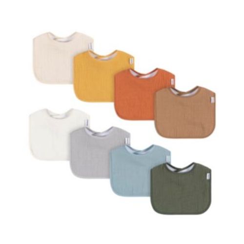 Baby Muslin 8 Pack Drooling Bibs