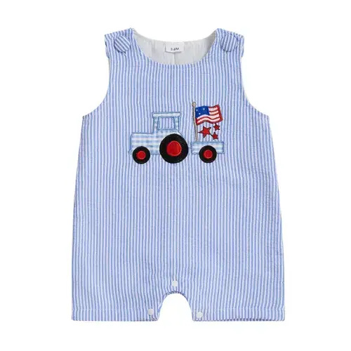 USA TRACTOR Romper - Hazel & Bo