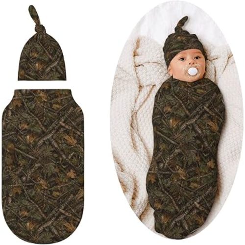 Camo Swaddle Blankets Soft Receiving Blanket Baby Swaddle Wrap for Baby Girls Boys